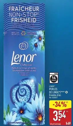 ALDI Lenor perles de linge offre