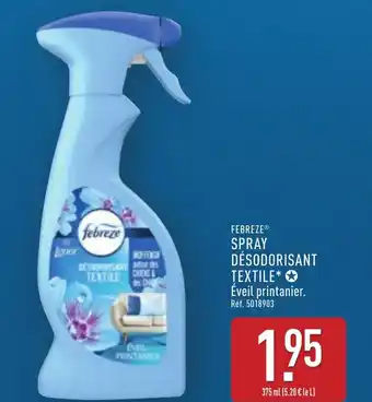 ALDI Febreze spray désodorisant textile offre