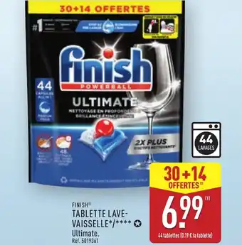 ALDI Finish tablette lave vaisselle offre