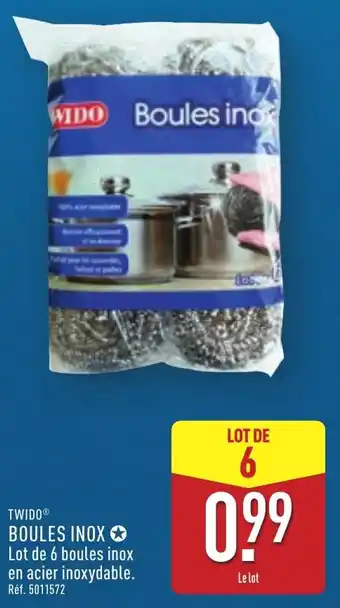 ALDI Twido boules inox offre