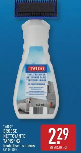 ALDI Twido brosse nettoyante tapis offre