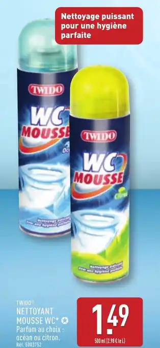 ALDI Twido nettoyant mousse wc offre