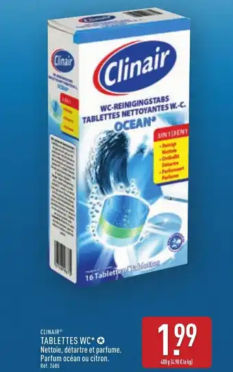 ALDI Clinair tablettes wc offre