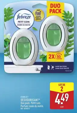 ALDI Febreze désodorisant offre