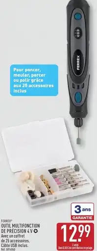 ALDI Ferrex outil multifonction de précision 4 V offre