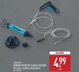 ALDI Workzone déboucheur de canalisation offre