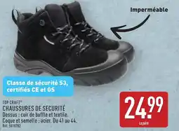 ALDI Top craft chaussures de securité offre