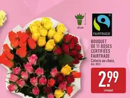 ALDI Bouquet de 11 roses certifiées fairtrade offre