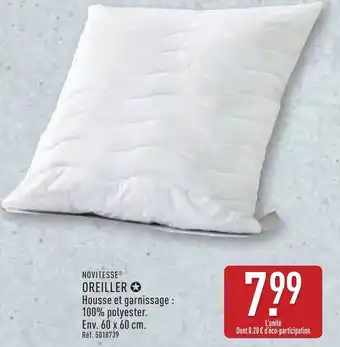 ALDI Novitesse oreiller offre