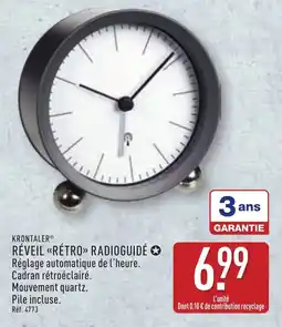 ALDI Krontaler réveil rétro radioguidé offre