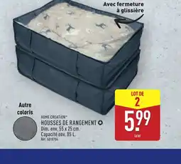 ALDI HOME CREATION HOUSSES DE RANGEMENT offre