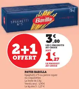 Hyper U Barilla Pates offre