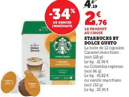 Hyper U Starbucks by dolce gusto offre