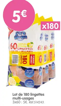 b&m Lot de 180 lingettes multi-usages offre