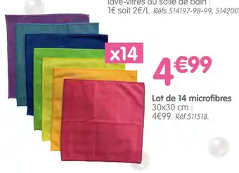 b&m Lot de 14 microfibres offre