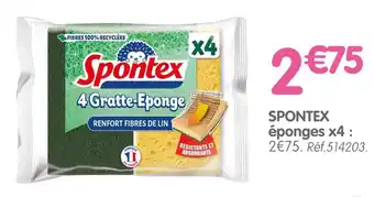 b&m SPONTEX Éponges x4 offre