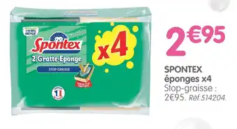 b&m SPONTEX Éponges x4 offre