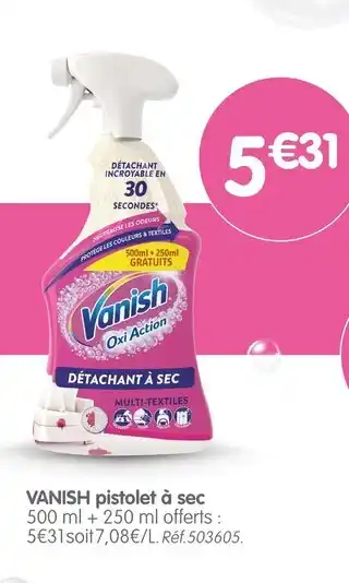 b&m VANISH Pistolet à sec offre