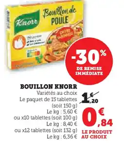 Hyper U Knorr bouillon offre