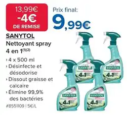 Costco Sanytol - nettoyant spray 4 en 1 offre