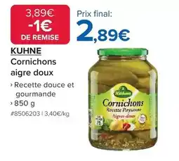 Costco Kühne - cornichons aigre doux offre