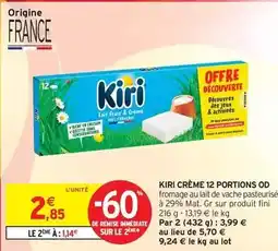 Intermarché Kiri - crème 12 portions od offre