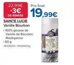 Costco Sainte lucie - vanille bourbon offre