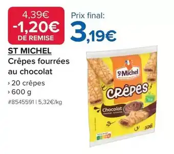 Costco St michel - crêpes fourrées au chocolat offre