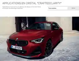 BMW Applications en cristal craftedclarity offre