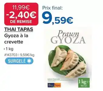 Costco Thai tapas - gyoza à la crevette offre