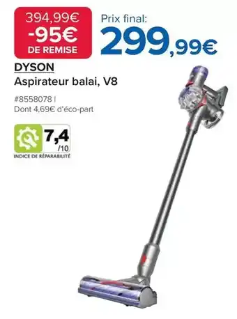 Costco Dyson - aspirateur balai, v8 offre