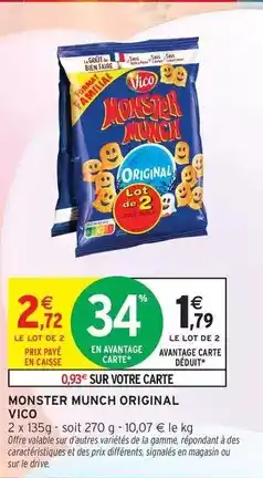 Intermarché Vico - monster munch original offre