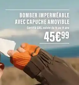 Monoprix Bomber imperméable avec capuche amovible offre