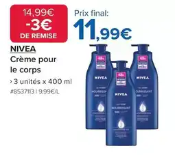 Costco Nivea - crème pour le corps offre