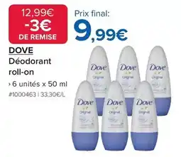 Costco Dove - déodorant roll-on offre