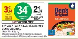 Intermarché Ben's original - riz vrac long grain 10 minutes offre