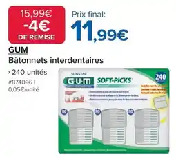 Costco Gum - bâtonnets interdentaires offre