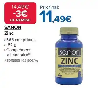 Costco Sanon - zinc offre