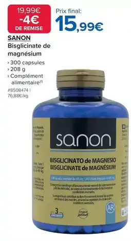 Costco Sanon - bisiglicinate de magnésium offre