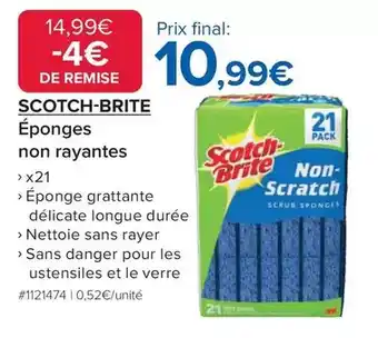 Costco Scotch brite - éponges non rayantes offre