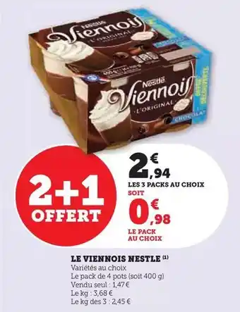 Hyper U Nestlé - le viennois offre