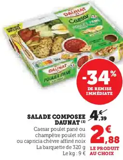 Hyper U Daunat salade composee offre