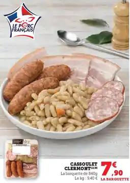 Hyper U Le porc français cassoulet clermont offre