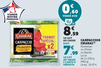 Hyper U Carpaccios charal offre