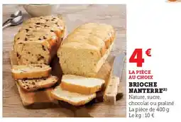 Hyper U Brioche nanterre offre