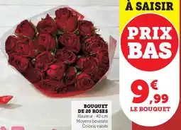 Hyper U Bouquet de 20 roses offre