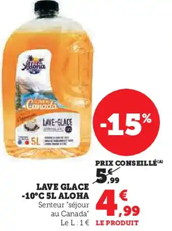 Hyper U Aloha lave glace -10°c offre