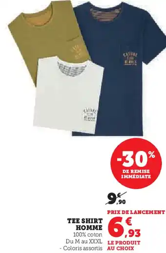 Hyper U Tee shirt homme offre