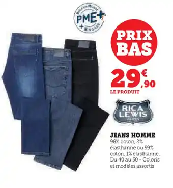 Hyper U Jeans homme offre