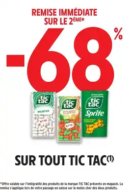 Intermarché Tic tac offre